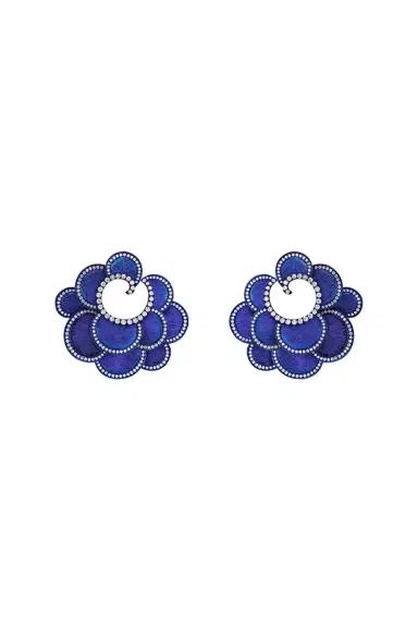 SABOO FINE JEWELS Scalloped Diamond Earrings | Thumbnail 1 SABOO FINE JEWELS Scalloped Diamond Earrings | Thumbnail 1