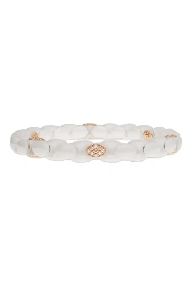 ROBERTO DEMEGLIO Six Diamond White Anaconda Bracelet