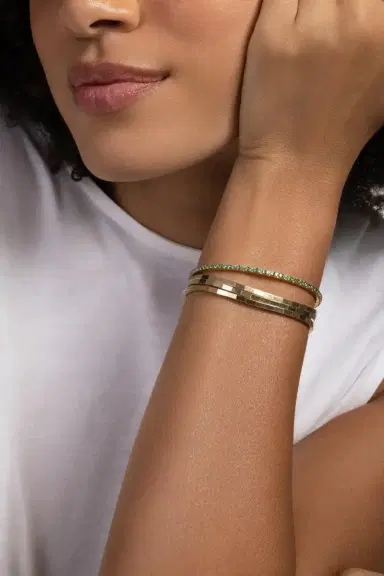 ROBERTO DEMEGLIO Three Turn Bracelet - Yellow Gold | Thumbnail 2