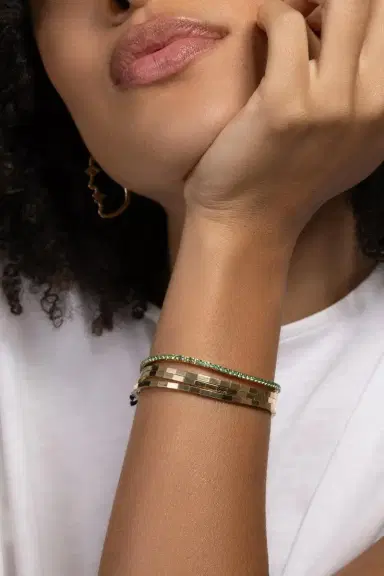 ROBERTO DEMEGLIO Three Turn Bracelet - Yellow Gold | Thumbnail 4