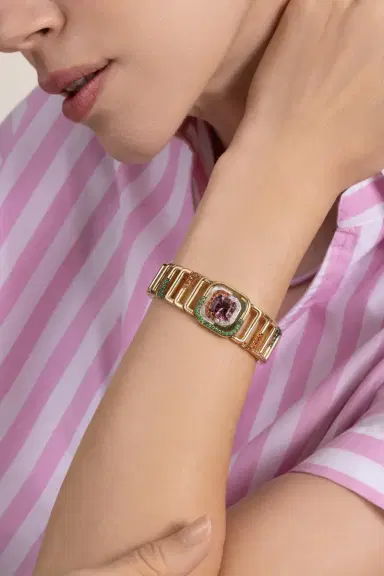 EDINA KISS Tourmaline Pearl Diamond Watch Bracelet | Thumbnail 2 EDINA KISS Tourmaline Pearl Diamond Watch Bracelet | Thumbnail 2