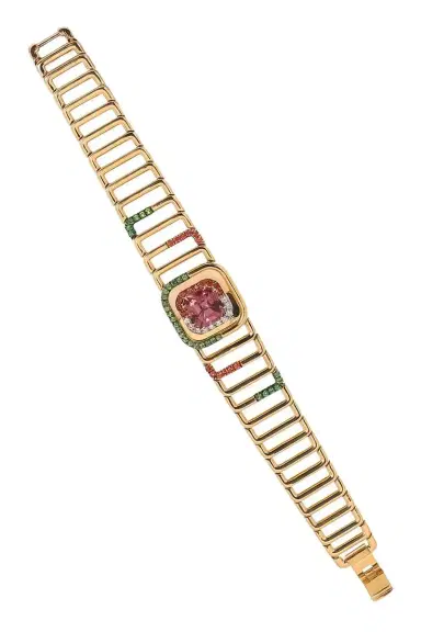 EDINA KISS Tourmaline Pearl Diamond Watch Bracelet | Thumbnail 1 EDINA KISS Tourmaline Pearl Diamond Watch Bracelet | Thumbnail 1