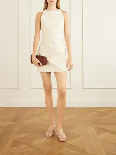 SIR. Thora Open-back Linen Mini Dress | Thumbnail 2