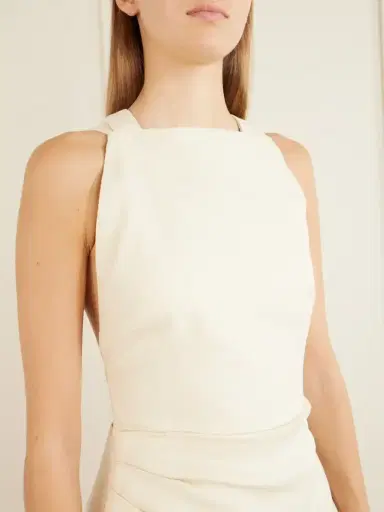 SIR. Thora Open-back Linen Mini Dress | Thumbnail 4