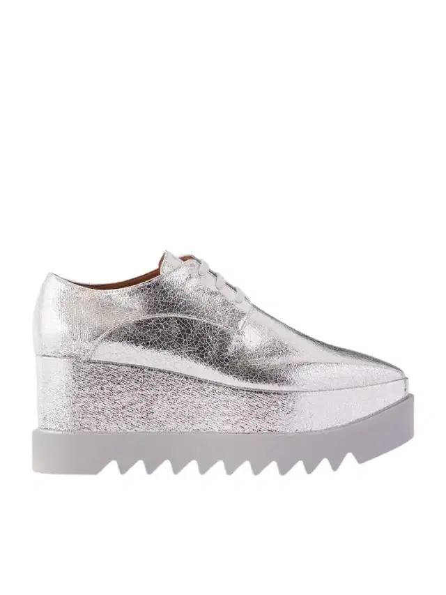 Stella McCartney Elyse Woven Metallic Vegetarian Material Platform Brogues