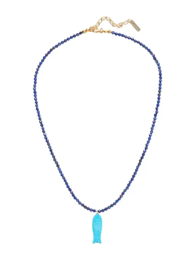 Jennifer Behr Elva Bead-embellished Pendant Necklace