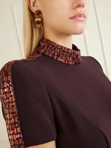 Jennifer Behr Lavon Gold-tone Bead-embellished Earrings | Thumbnail 2