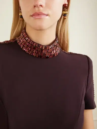 Jennifer Behr Lavon Gold-tone Bead-embellished Earrings | Thumbnail 4