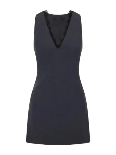 SIR. Mathias Tailored Lace-trimmed Wool-blend Mini Dress | Thumbnail 1 SIR. Mathias Tailored Lace-trimmed Wool-blend Mini Dress | Thumbnail 1