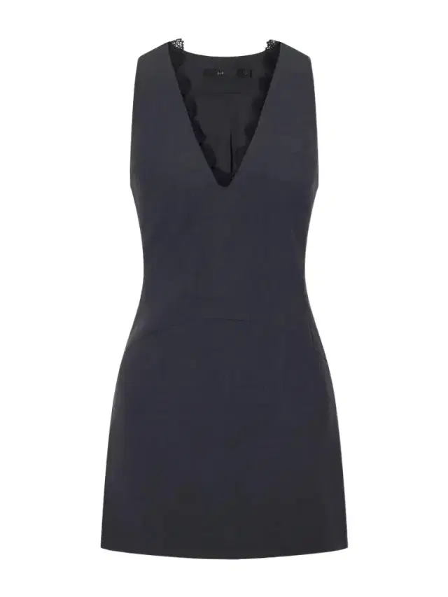 SIR. Mathias Tailored Lace-trimmed Wool-blend Mini Dress