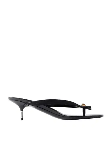 Versace Medusa-embellished Leather Thong Sandals | Thumbnail 1 Versace Medusa-embellished Leather Thong Sandals | Thumbnail 1