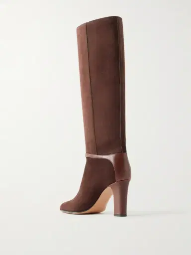 Valentino Garavani Pattie 85 Buckle-detail Suede Knee Boots | Thumbnail 3 Valentino Garavani Pattie 85 Buckle-detail Suede Knee Boots | Thumbnail 3
