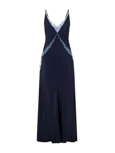 SIR. Elsie Lace-trimmed Crepe Gown | Thumbnail 1 SIR. Elsie Lace-trimmed Crepe Gown | Thumbnail 1