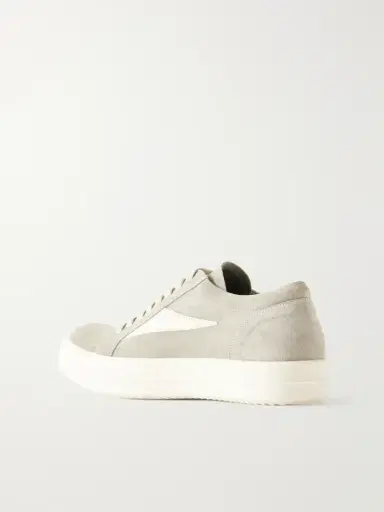 Rick Owens Vintage Suede-trimmed Leather Sneakers | Thumbnail 3