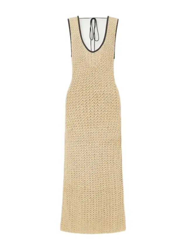 SIR. Ellinor Open-knit Cotton Dress