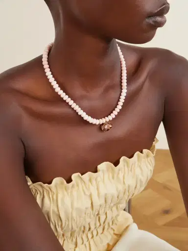 Jennifer Behr Sidonie Gold-tone Quartz Necklace | Thumbnail 2