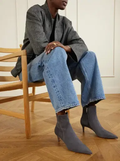 Gianvito Rossi Levy 55 Suede Ankle Boots | Thumbnail 2 Gianvito Rossi Levy 55 Suede Ankle Boots | Thumbnail 2