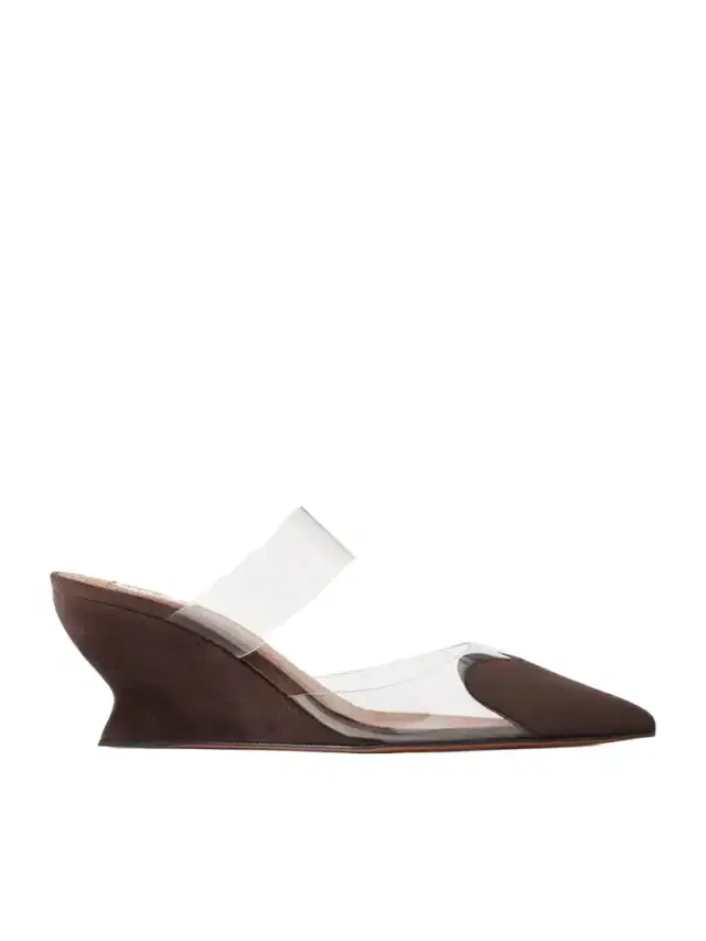 Alaïa Le Coeur 60 Suede And Pvc Wedge Mules
