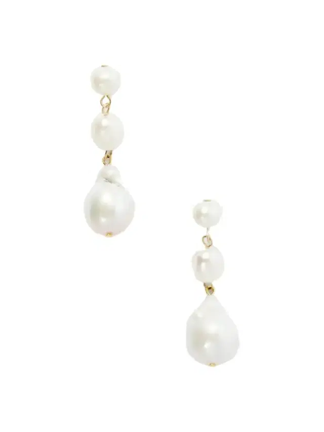 Jennifer Behr Amari Gold-tone Pearl Earrings