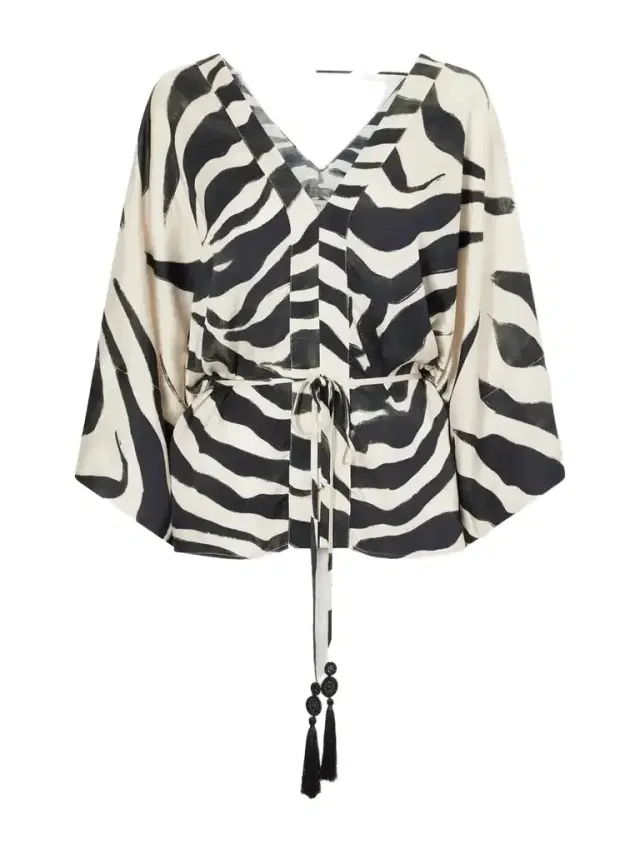 ANDRES OTALORA Desierto Vivo Printed Georgette Blouse