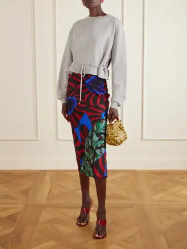 Dries Van Noten Ruffled Cotton-jersey Sweatshirt | Thumbnail 2 Dries Van Noten Ruffled Cotton-jersey Sweatshirt | Thumbnail 2