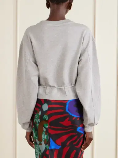 Dries Van Noten Ruffled Cotton-jersey Sweatshirt | Thumbnail 4 Dries Van Noten Ruffled Cotton-jersey Sweatshirt | Thumbnail 4