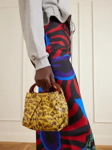 Dries Van Noten Snake-effect Leather Clutch | Thumbnail 2 Dries Van Noten Snake-effect Leather Clutch | Thumbnail 2
