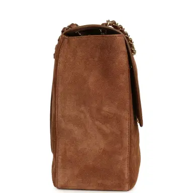 Chanel Chanel Maxi "Souplissimo" Large Flap Bag Camel Suede Gold Hardware | Thumbnail 3 Chanel Chanel Maxi "Souplissimo" Large Flap Bag Camel Suede Gold Hardware | Thumbnail 3