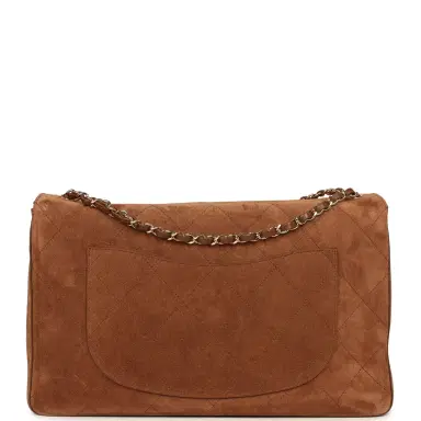 Chanel Chanel Maxi "Souplissimo" Large Flap Bag Camel Suede Gold Hardware | Thumbnail 4 Chanel Chanel Maxi "Souplissimo" Large Flap Bag Camel Suede Gold Hardware | Thumbnail 4