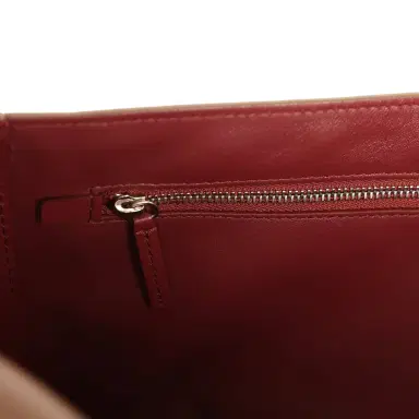 Chanel Chanel Maxi "Souplissimo" Small Flap Bag Brown Grained Calfskin Silver Hardware | Thumbnail 10