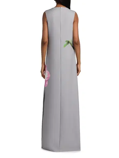 Teri Jon by Rickie Freeman Women's Floral Sleeveless Shift Gown | Thumbnail 5 Teri Jon by Rickie Freeman Women's Floral Sleeveless Shift Gown | Thumbnail 5