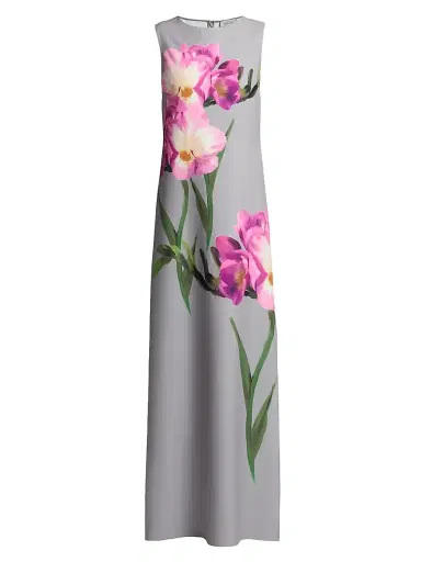 Teri Jon by Rickie Freeman Women's Floral Sleeveless Shift Gown | Thumbnail 1 Teri Jon by Rickie Freeman Women's Floral Sleeveless Shift Gown | Thumbnail 1