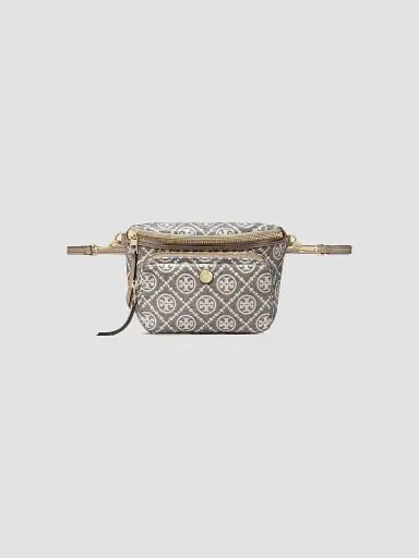 Tory Burch Women's T Monogram Mini Coated Jacquard Belt Bag | Thumbnail 3 Tory Burch Women's T Monogram Mini Coated Jacquard Belt Bag | Thumbnail 3