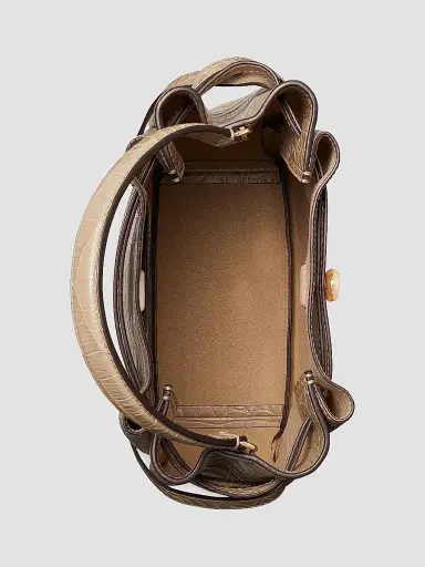 Tory Burch Women's Romy Croc-Embossed Leather Bucket Bag | Thumbnail 4
