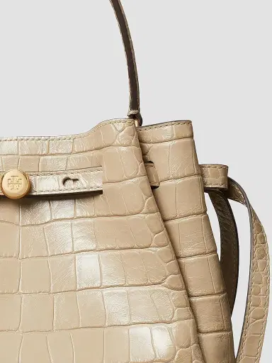 Tory Burch Women's Romy Croc-Embossed Leather Bucket Bag | Thumbnail 7