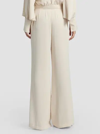 Ramy Brook Women's Yasmine Pleated Wide-Leg Pants - Bone - Size 12 | Thumbnail 5
