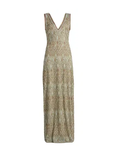 Ramy Brook Women's Reese Metallic Geometric Knit Maxi Dress | Thumbnail 1 Ramy Brook Women's Reese Metallic Geometric Knit Maxi Dress | Thumbnail 1