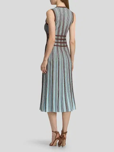 Ramy Brook Women's Arlette Knitted Midi Dress - Sepia Combo - Size XL | Thumbnail 5