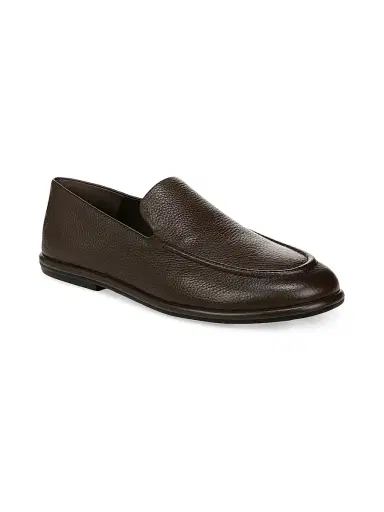 Vince Men's Hann Pebbled Leather Loafers - Cocoa Brown - Size 8 | Thumbnail 2 Vince Men's Hann Pebbled Leather Loafers - Cocoa Brown - Size 8 | Thumbnail 2