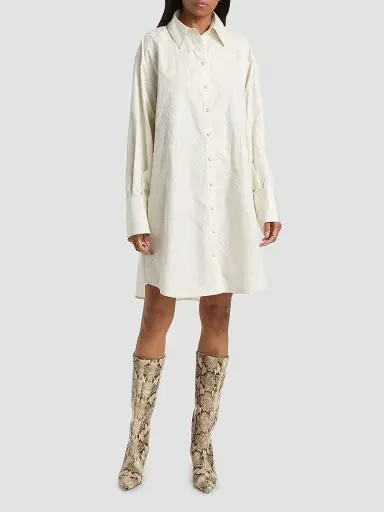 DEREK LAM 10 CROSBY Women's Piper Embroidered Shirtdress | Thumbnail 2