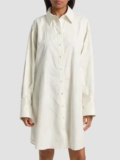 DEREK LAM 10 CROSBY Women's Piper Embroidered Shirtdress | Thumbnail 3