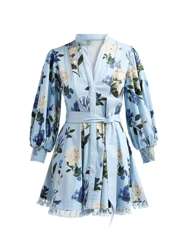 ALICE + OLIVIA Women's Lucy Belted Mini Shirtdress - Fly Away