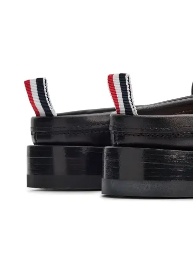Thom Browne Women's Pleated Varsity Mule Loafers | Thumbnail 3