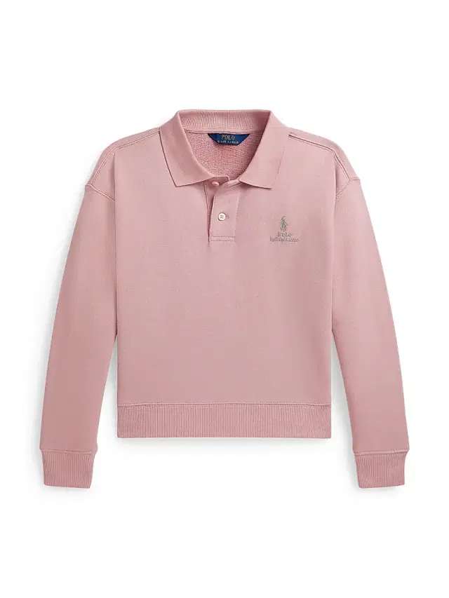 Polo Ralph Lauren Little Girl's & Girl's Logo Cotton Long-Sleeve Polo Shirt - Prolyn Floral Pink