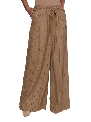 L'Agence Women's Connie Pinstripe Wide-Leg Trousers | Thumbnail 1 L'Agence Women's Connie Pinstripe Wide-Leg Trousers | Thumbnail 1