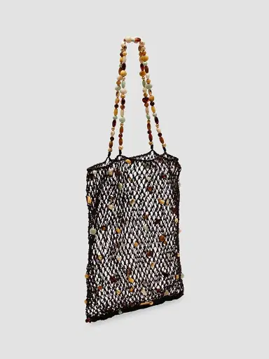 Cult Gaia Women's Mercier Beaded Leather Tote Bag | Thumbnail 3 Cult Gaia Women's Mercier Beaded Leather Tote Bag | Thumbnail 3