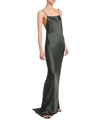 TWP Women's Open-Back Silk Maxi Slipdress | Thumbnail 3 TWP Women's Open-Back Silk Maxi Slipdress | Thumbnail 3