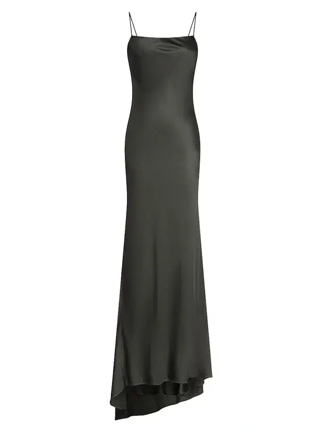 TWP Women's Open-Back Silk Maxi Slipdress - Rosin