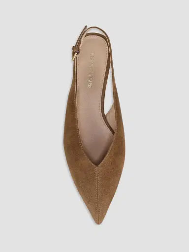 Veronica Beard Women's Pamela Suede Slingback Pumps - Chestnut - Size 11 | Thumbnail 4 Veronica Beard Women's Pamela Suede Slingback Pumps - Chestnut - Size 11 | Thumbnail 4