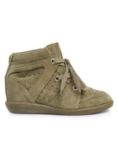 Isabel Marant Women's Bobby 50MM Suede Sneakers | Thumbnail 1